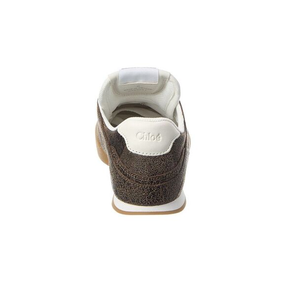 Chloé Kick Leather Sneaker, Brown